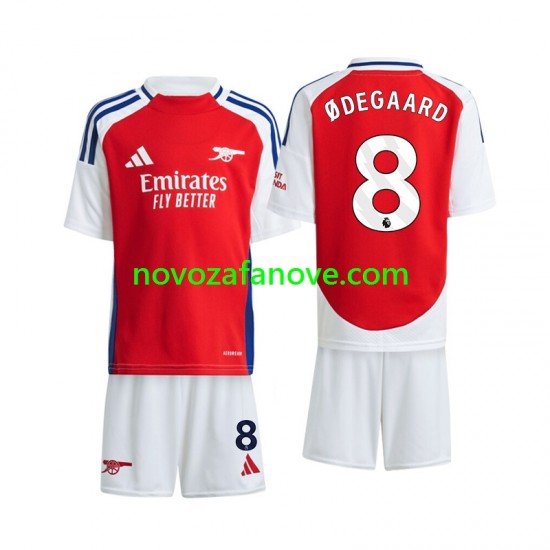 Nogometni Dres Arsenal Odegaard 8 Dječji Domaći 2024-2025 Kratkih Rukava