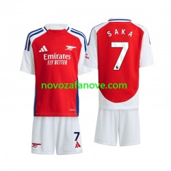 Nogometni Dres Arsenal Saka 7 Dječji Domaći 2024-2025 Kratkih Rukava