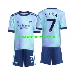 Nogometni Dres Arsenal Saka 7 Dječji Treći 2024-2025 Kratkih Rukava