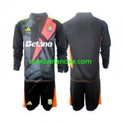 Nogometni Dres Aston Villa Golmanski Dječji Domaći 2024-2025 Dugim Rukavima