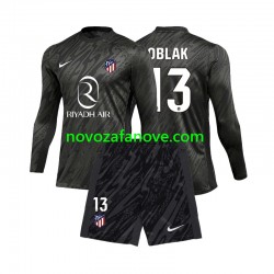 Nogometni Dres Atlético Madrid Jan Oblak 13 Golmanski Dječji Domaći 2024-2025 Dugim Rukavima