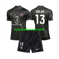 Nogometni Dres Atlético Madrid Jan Oblak 13 Golmanski Dječji Domaći 2024-2025 Kratkih Rukava