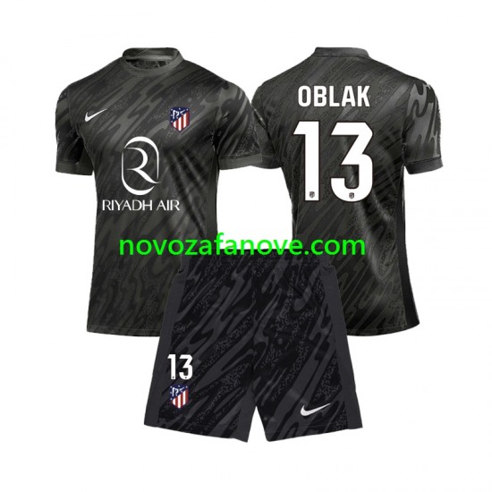Nogometni Dres Atlético Madrid Jan Oblak 13 Golmanski Dječji Domaći 2024-2025 Kratkih Rukava