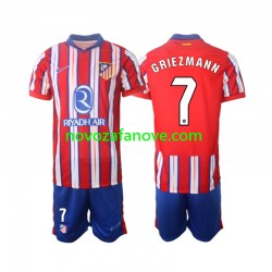 Nogometni Dres Atlético Madrid Griezmann 7 Dječji Domaći 2024-2025 Kratkih Rukava