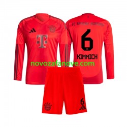 Nogometni Dres FC Bayern München Joshua Kimmich 6 Dječji Domaći 2024-2025 Dugim Rukavima
