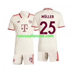 Nogometni Dres FC Bayern München Muller 25 Dječji Treći 2024-2025 Kratkih Rukava