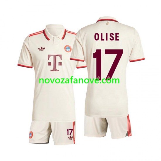 Nogometni Dres FC Bayern München Olise 17 Dječji Treći 2024-2025 Kratkih Rukava