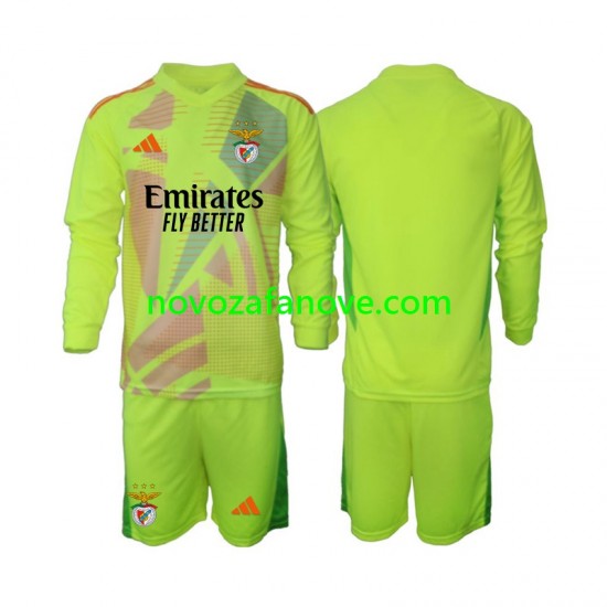 Nogometni Dres Benfica Golmanski Dječji Domaći 2024-2025 Dugim Rukavima