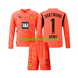 Nogometni Dres Borussia Dortmund Gregor Kobel 1 Golmanski Dječji Treći 2024-2025 Dugim Rukavima