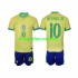 Nogometni Dres Brazil Neymar JR 10 Dječji Domaći 2024 Kratkih Rukava