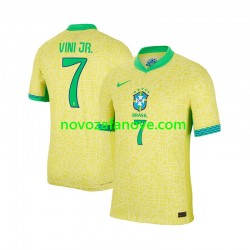 Nogometni Dres Brazil VINI JR 7 Muški Domaći 2024 Kratkih Rukava