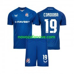 Nogometni Dres GNK Dinamo Zagreb Juan Cordoba 19 Dječji Domaći 2024-2025 Kratkih Rukava