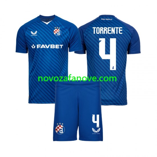 Nogometni Dres GNK Dinamo Zagreb Torrente 4 Dječji Domaći 2024-2025 Kratkih Rukava