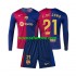 Nogometni Dres FC Barcelona Frenkie de Jong 21 Dječji Domaći 2024-2025 Dugim Rukavima