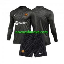 Nogometni Dres FC Barcelona Golmanski Dječji Treći 2024-2025 Dugim Rukavima