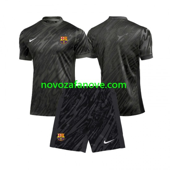 Nogometni Dres FC Barcelona Golmanski Dječji Treći 2024-2025 Kratkih Rukava