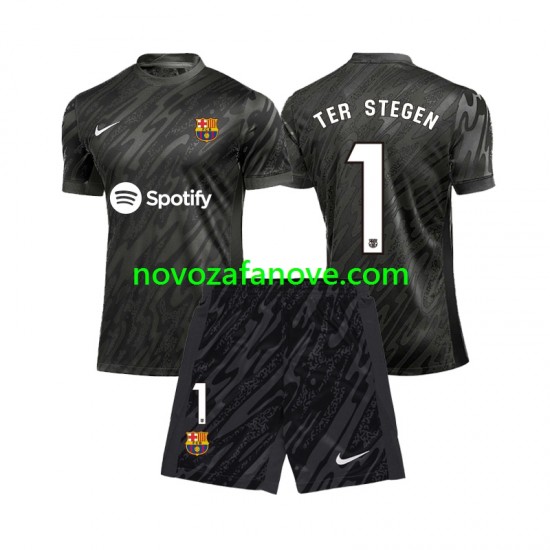 Nogometni Dres FC Barcelona Ter Stegen 1 Golmanski Dječji Treći 2024-2025 Kratkih Rukava