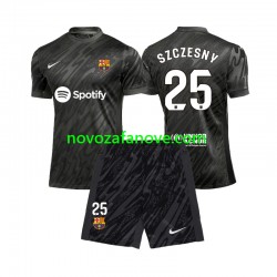 Nogometni Dres FC Barcelona Wojciech Szczesny 25 Golmanski Dječji Gostujući 2024-2025 Kratkih Rukava