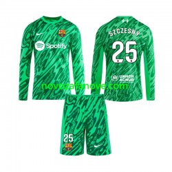 Nogometni Dres FC Barcelona Wojciech Szczesny 25 Golmanski Dječji Domaći 2024-2025 Dugim Rukavima