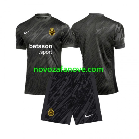 Nogometni Dres Inter Milan Golmanski Dječji Treći 2024-2025 Kratkih Rukava