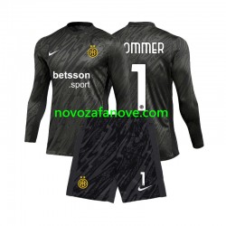 Nogometni Dres Inter Milan Yann Sommer 1 Golmanski Dječji Treći 2024-2025 Dugim Rukavima