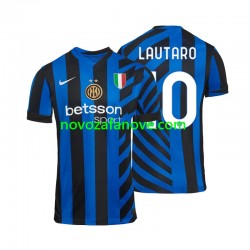 Nogometni Dres Inter Milan Lautaro 10 Muški Domaći 2024-2025 Kratkih Rukava