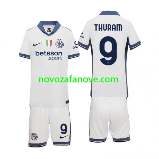 Nogometni Dres Inter Milan Marcus Thuram 9 Dječji Gostujući 2024-2025 Kratkih Rukava