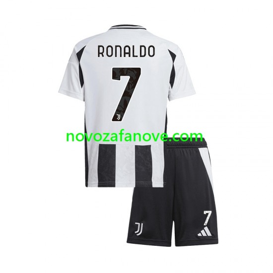 Nogometni Dres Juventus Cristiano Ronaldo 7 Dječji Domaći 2024-2025 Kratkih Rukava