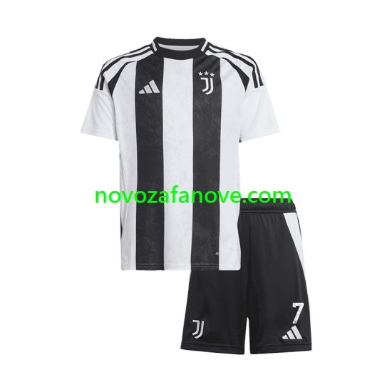 Nogometni Dres Juventus Cristiano Ronaldo 7 Dječji Domaći 2024-2025 Kratkih Rukava