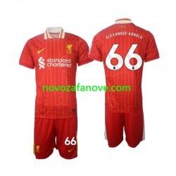 Nogometni Dres Liverpool Alexander-Arnold 66 Dječji Domaći 2024-2025 Kratkih Rukava