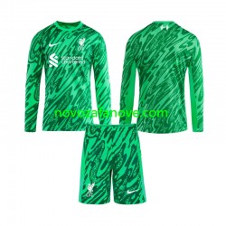 Nogometni Dres Liverpool Golmanski Dječji Gostujući 2024-2025 Dugim Rukavima