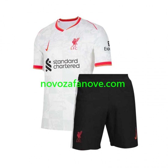 Nogometni Dres Liverpool Dječji Treći 2024-2025 Kratkih Rukava