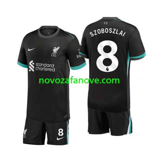 Nogometni Dres Liverpool Szoboszlai 8 Dječji Gostujući 2024-2025 Kratkih Rukava