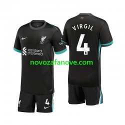 Nogometni Dres Liverpool Virgil 4 Dječji Gostujući 2024-2025 Kratkih Rukava