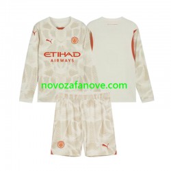 Nogometni Dres Manchester City Golmanski Dječji Treći 2024-2025 Dugim Rukavima