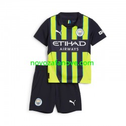 Nogometni Dres Manchester City Dječji Gostujući 2024-2025 Kratkih Rukava