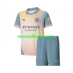 Nogometni Dres Manchester City Dječji Četvrti 2024-2025 Kratkih Rukava