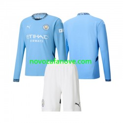 Nogometni Dres Manchester City Dječji Domaći 2024-2025 Dugim Rukavima