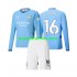 Nogometni Dres Manchester City Rodri 16 Dječji Domaći 2024-2025 Dugim Rukavima