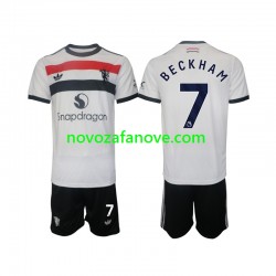 Nogometni Dres Manchester United Beckham 7 Dječji Treći 2024-2025 Kratkih Rukava