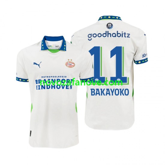 Nogometni Dres PSV Eindhoven Johan Bakayoko 11 Muški Gostujući 2024-2025 Kratkih Rukava