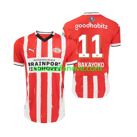 Nogometni Dres PSV Eindhoven Johan Bakayoko 11 Muški Domaći 2024-2025 Kratkih Rukava