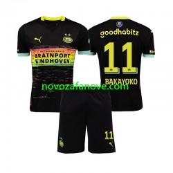Nogometni Dres PSV Eindhoven Johan Bakayoko 11 Dječji Gostujući 2024-2025 Kratkih Rukava