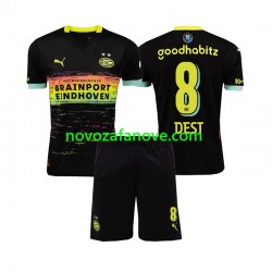 Nogometni Dres PSV Eindhoven Sergino Dest 8 Dječji Gostujući 2024-2025 Kratkih Rukava