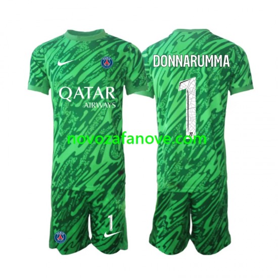 Nogometni Dres Paris Saint-Germain Gianluigi Donnarumma 1 Golmanski Dječji Gostujući 2024-2025 Kratkih Rukava