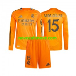 Nogometni Dres Real Madrid Arda Guler 15 Dječji Gostujući 2024-2025 Dugim Rukavima