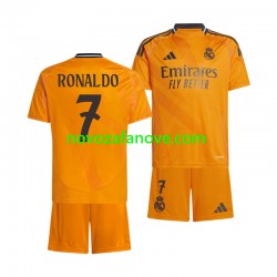 Nogometni Dres Real Madrid Cristiano Ronaldo 7 Dječji Gostujući 2024-2025 Kratkih Rukava