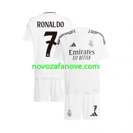 Nogometni Dres Real Madrid Cristiano Ronaldo 7 Dječji Domaći 2024-2025 Kratkih Rukava