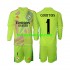 Nogometni Dres Real Madrid COURTOIS 1 Golmanski Dječji Četvrti 2024-2025 Dugim Rukavima