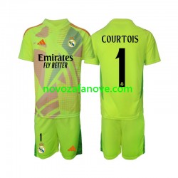 Nogometni Dres Real Madrid COURTOIS 1 Golmanski Dječji Četvrti 2024-2025 Kratkih Rukava
